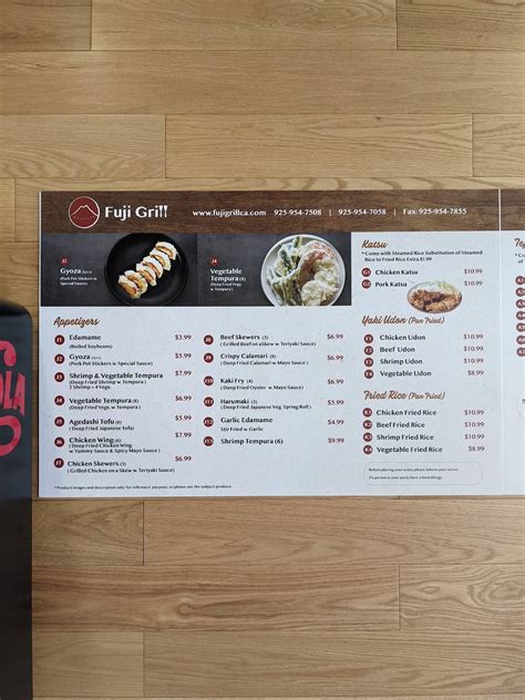 Menu At Fuji Grill Fast Food Brentwood