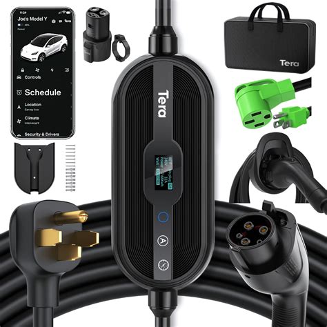 Tera Electric Vehicle Charger For Tesla J1772 Evs Etl