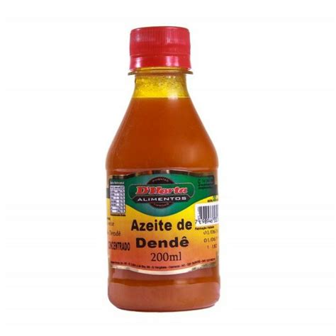 O Que E Azeite De Dende - Azeite de Dendê 200ml D'Horta