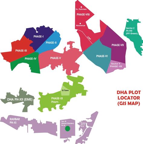 Dha Phases Maps Dha Lahore