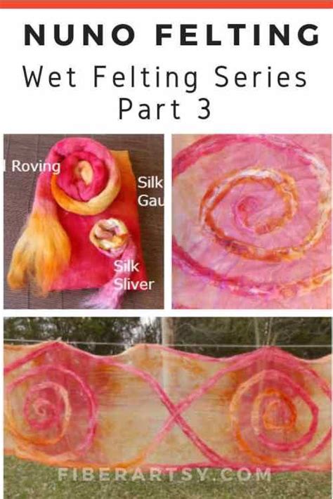 How To Felt Wool Nuno Felting Method By Fiberartsy Nuno Felting