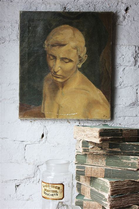 Antiques Atlas Oil On Canvas Male Nude Study Dated To As A