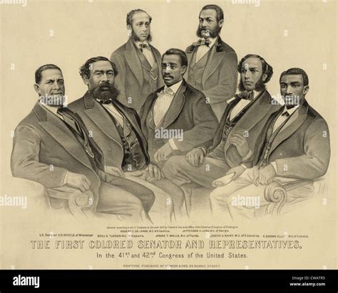 The first African American Senator and Representatives in the 41st and ...