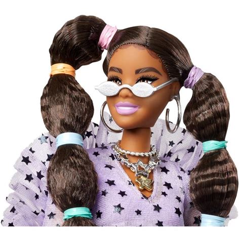 Barbie Negra Articulada - Boneca Barbie Extra Articulada Negra Cabelo Preso Com Pet E Acessórios ...