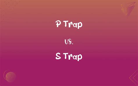 P Trap Vs S Trap Whats The Difference