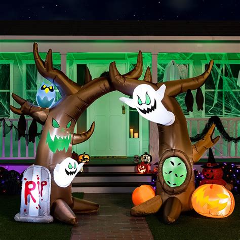 Joiedomi Ft Halloween Inflatable Outdoor Yard Arch Scary Tree With