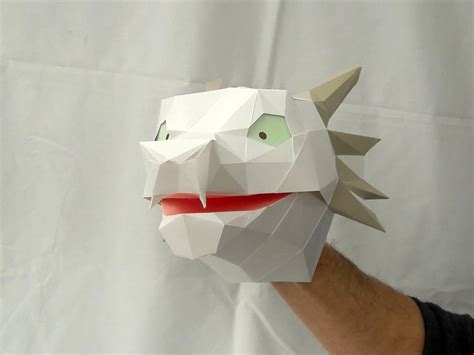 Hand Puppet Pattern Baby Dragon Build Your Own Paper Etsy UK