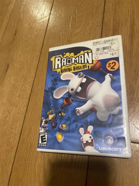 RAYMAN RAVING RABBIDS Nintendo Wii Game Complete With Manual Tested 7