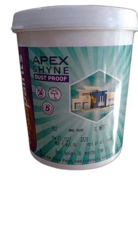 Asianpaints Apex Shyne Dust Proof Paint 1 Ltr At Rs 465 Bucket In