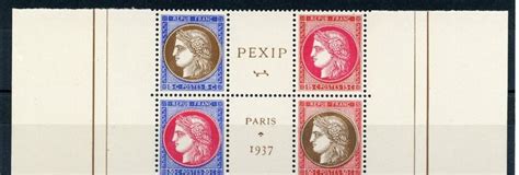 France 1937 qualité luxe côte 450 coeur du bloc Pexip Catawiki