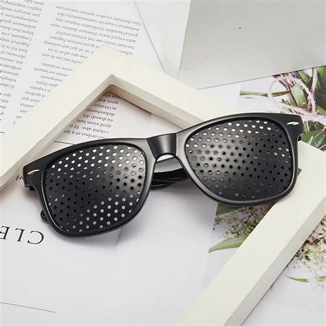 Anti Myopia Astigmatism Glasses With Holes Vision Correction Fatigue Pin Hole Glasses For Men