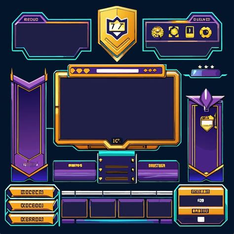 Premium Vector Vector Twitch Overlay Live Stream Template Set Vector