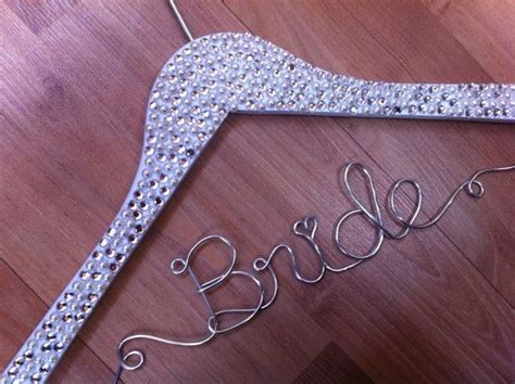 Glamourous Clear Crystal And Pearl Encrusted Wedding Hanger Etsy