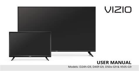 Vizio V505 G9 D50X G9 D24H G9 User Manual