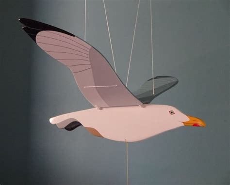 Buy Mobile Flying Wooden Bird Gull For Home Decoration Or Decoration