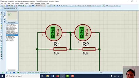 Tutorial Percobaan Menghitung Tegangan Pada Suatu Rangkaian Menggunakan