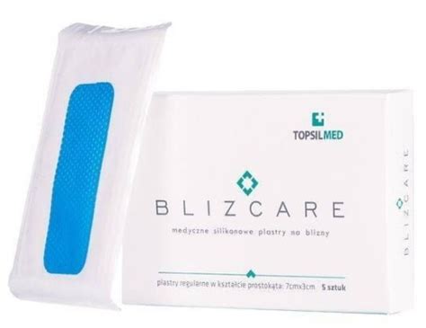 BLIZCARE Regular silikonowy plaster w kształcie prostokąta 7x3cm 1szt