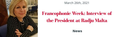 Francophonie Week: Interview of the President at Radju Malta - Alliance ...