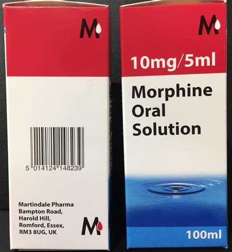 Morphine Sulfate 10mg5ml Oral Solution Martindale Pharma