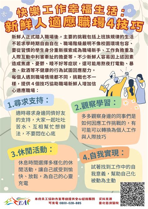 臺中市政府全球資訊網 機關訊息 臺中市政府員工協助方案113年度安心宣導part5