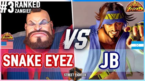 Sf Snake Eyez Zangief Vs Jb Rashid Street Fighter Youtube