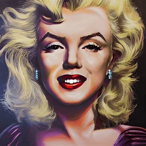 Marilyn Monroe Graphic In Hyperrealistic Intricate Detail · Creative