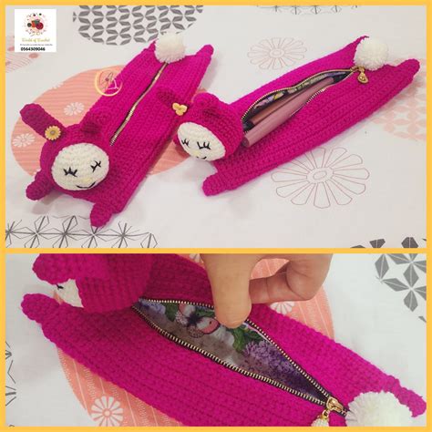 Handcrafted Crochet Bunny Pencil Case