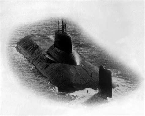 An Aerial Port Quarter View Of The Soviet Typhoon Class Nuclear Powered