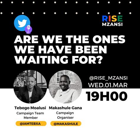 Rise Mzansi On Twitter Join Rise Mzansis Iamtebxa And Makashule In