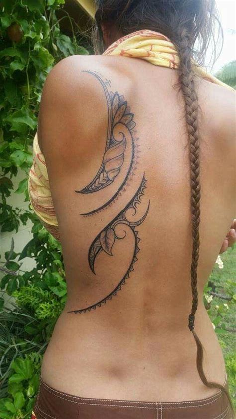 Pretty Back Tattoo Tahitian Tattoo Tattoos