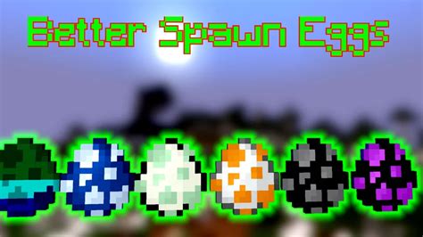 Better Spawn Eggs Minecraft Mod