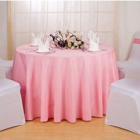 Nappe Ronde Rose En Tissu Cm Pink Table Wedding Favor Table