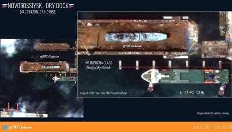 Атакованный морским дроном БДК «Оленегорский горняк» доставлен в сухой ...