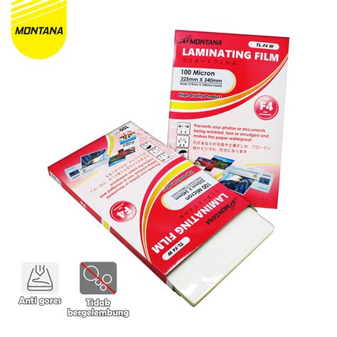 Laminating Film Plastik Laminating Montana Ukuran F Folio Lazada