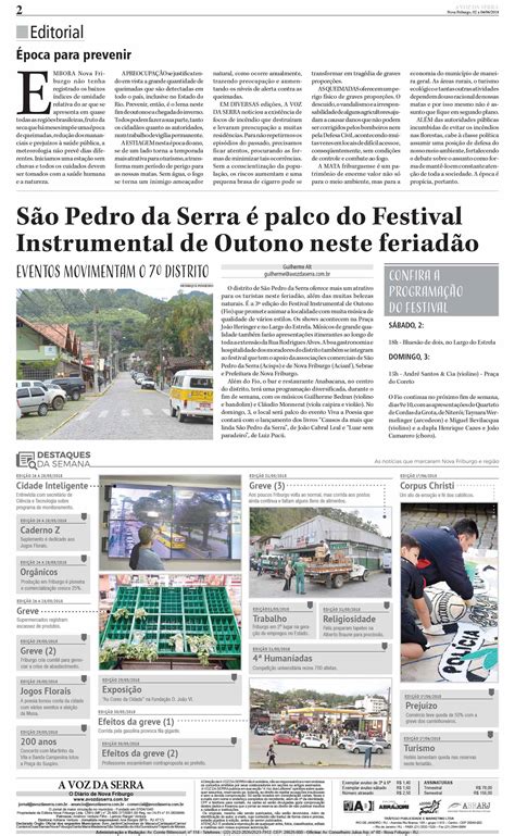 Edição de 2 a 4 de junho de 2018 Jornal A Voz da Serra