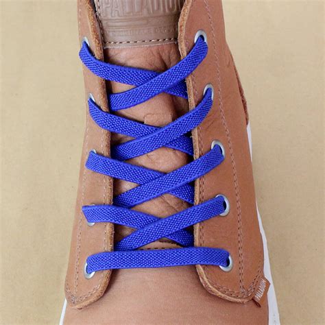 Xs40 Elastic Flat 7mm Blue Kipzkapz Shoelace