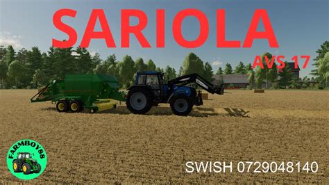 GÅRDEN VÄXER OCH VI PRESSAR BALAR AVS17 Sariola Farming simulator