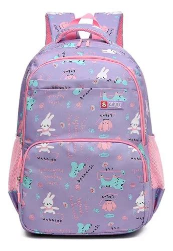 Mochila Escolar Kawaii Costa Juvenile Para Mujer Color Lila MercadoLibre