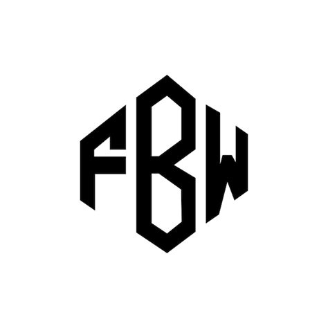 Premium Vector | Fbw letter logo design with polygon shape fbw polygon ...