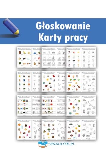 Głoskowanie karty pracy głoski i litery Drukatek pl