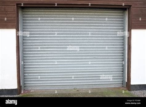 Steel Roller Shutter Doors For Use As A Background Or Texture March