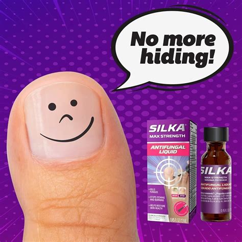 Silka Max Strength Antifungal Liquid With Brush Applicator For Toenail