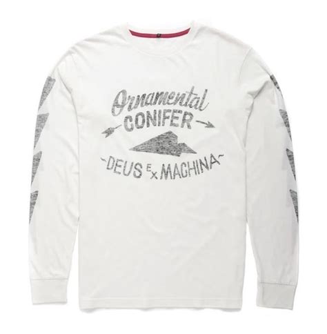 DEUS EX MACHINA Adams White Longsleeve With Crew Neck Long Sleeve