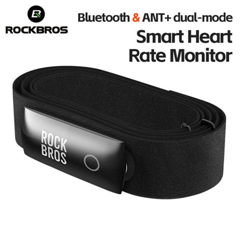 Rockbros Heart Rate Sensor Dual Mode Bluetooth Ant Chest Strap Fitness Sensor Ip67 Waterproof