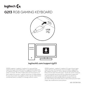 Manual Logitech G213 Keyboard