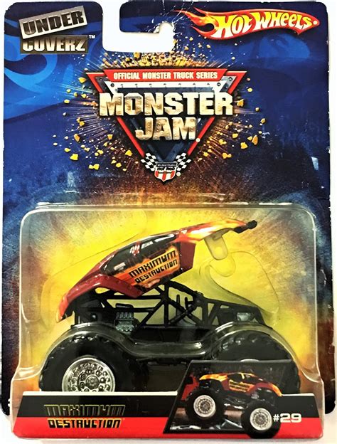 Amazon Hot Wheels Monster Jam Maximum Destruction Under Coverz Toys Games