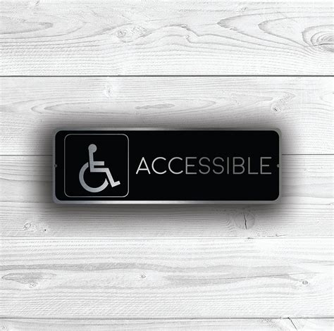 ACCESSIBLE RESTROOM SIGN