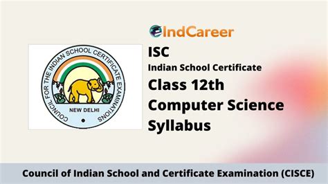 Isc Class 12 Computer Science Syllabus Indcareer Schools