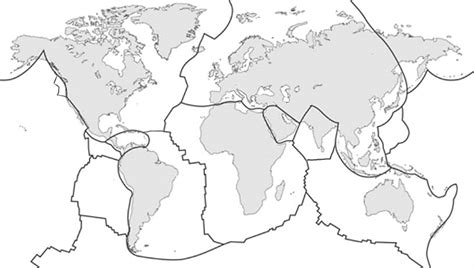 Tectonic Plate Map Worksheet