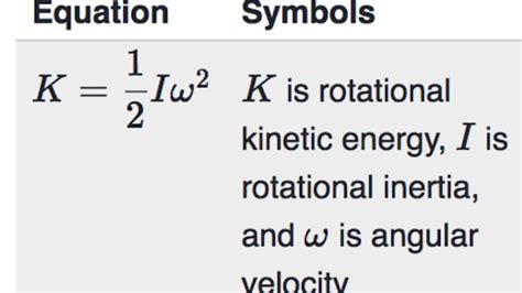 Rotational Kinetic Energy